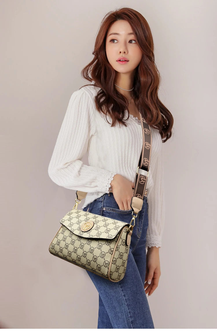 New Fashion Luxury Brand Women's Shoulder Bag High Quality Lady Crossbody Bag Round Women's Wallet Waterproof Women's Handbags