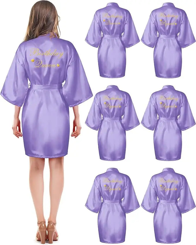 6 Pieces Bridesmaids Robes for Wedding Bridal Robes Matron Maid of Honor Wedding for Bridal Party Gifts