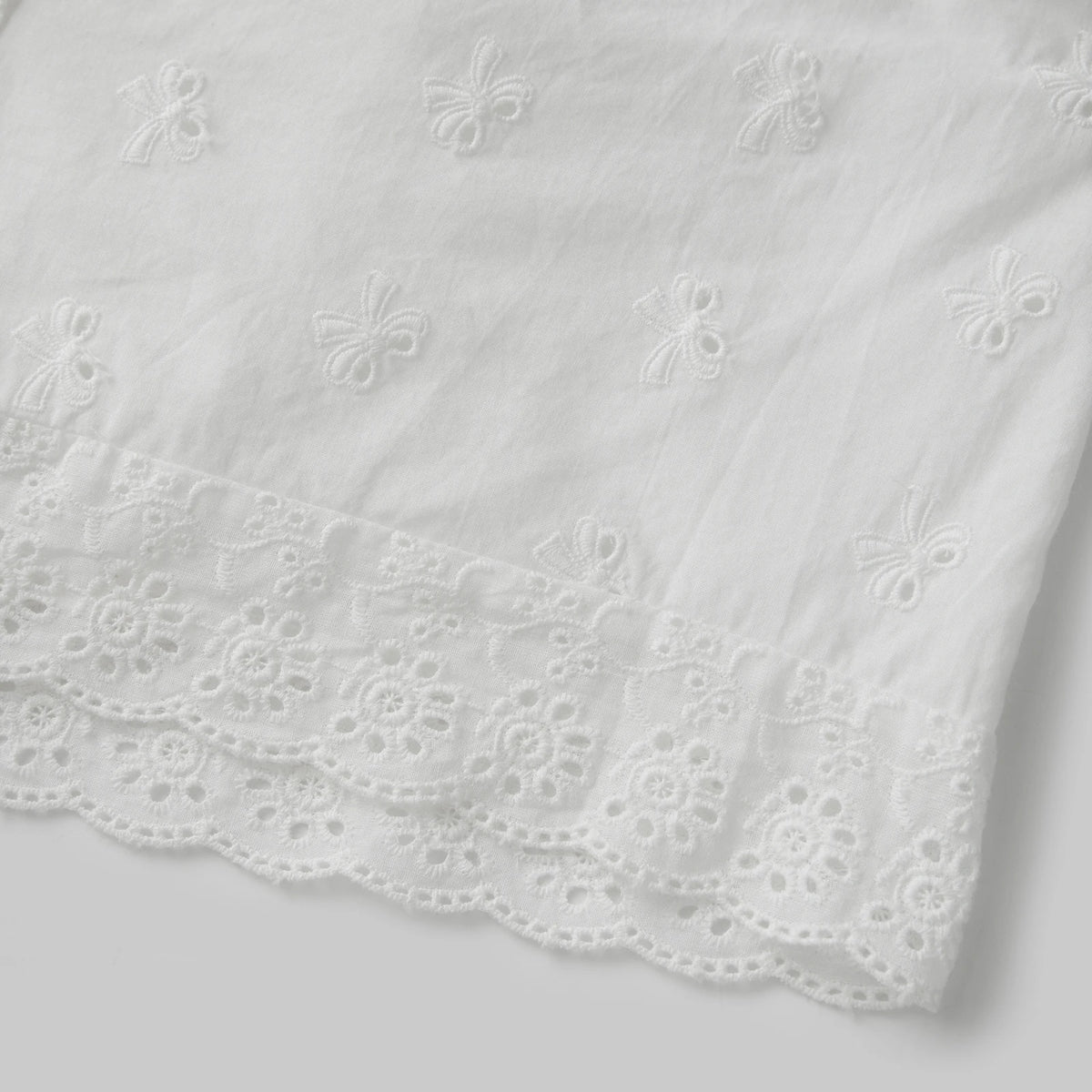 Women's Summer Shorts Drawstring Waistband Floral Eyelet Hollow White Lounge Shorts Casual