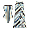 Striped 3Pcs Bandeau One Piece Swimsuit Sexy Bikini Women Push Up Swimwear High Cut Swimming Suit Female Bathingsuit Beachwear