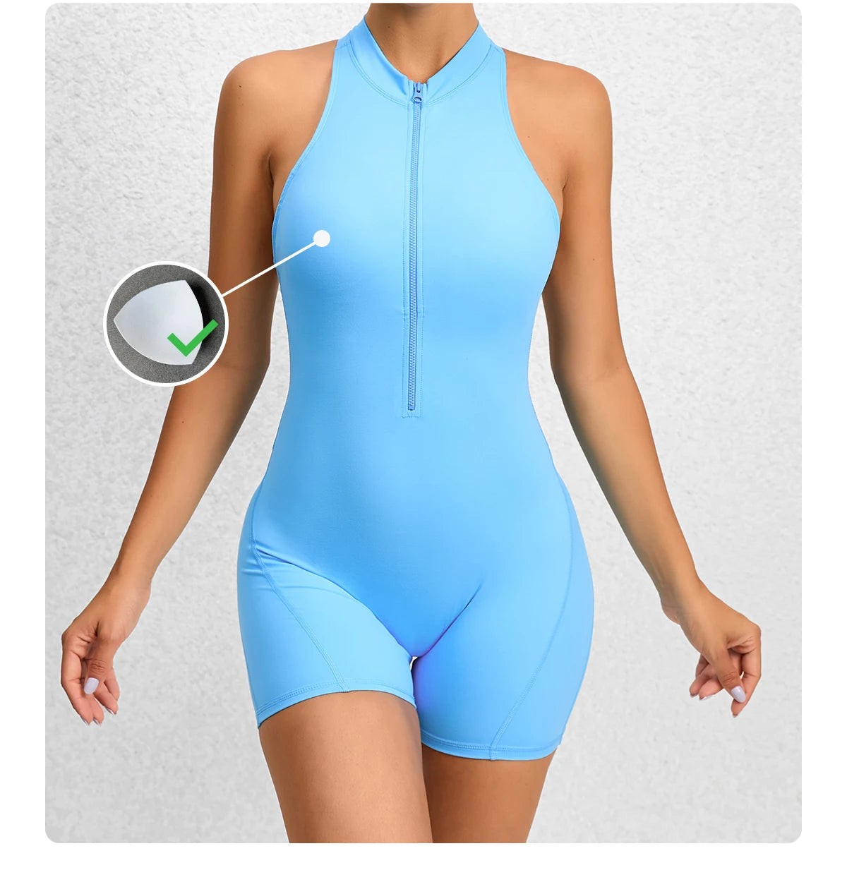 Women Yoga V Backless Jumpsuit Workout Bodysuit Sleeveless Gym Bodycon Sportswear Fitness Yoga Suit One Piece Outfit