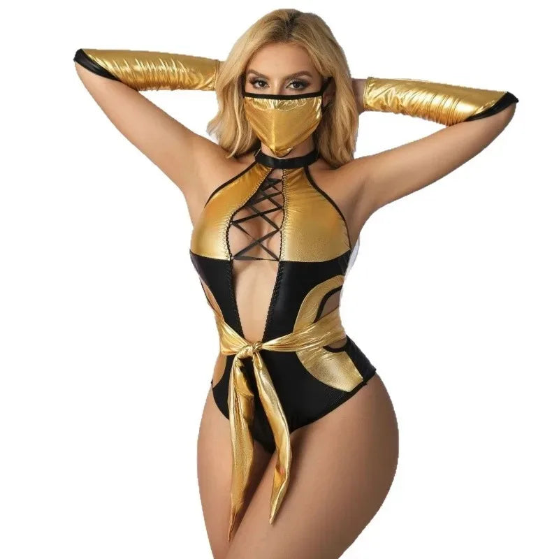 Toucheart Hot Hot Lingerie Sexy Female Lingerie Onesie Sexy Hollow Out Underwear Sexy Women Lace Mesh Nightgown Pajamas Sex Suit