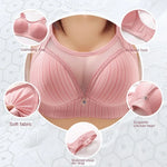 42-44 B/C Large Cup Underwear for Women Bra Large Size Comfortable No Steel Bra Fashion Bralette Tops Middle Aged Lingerie