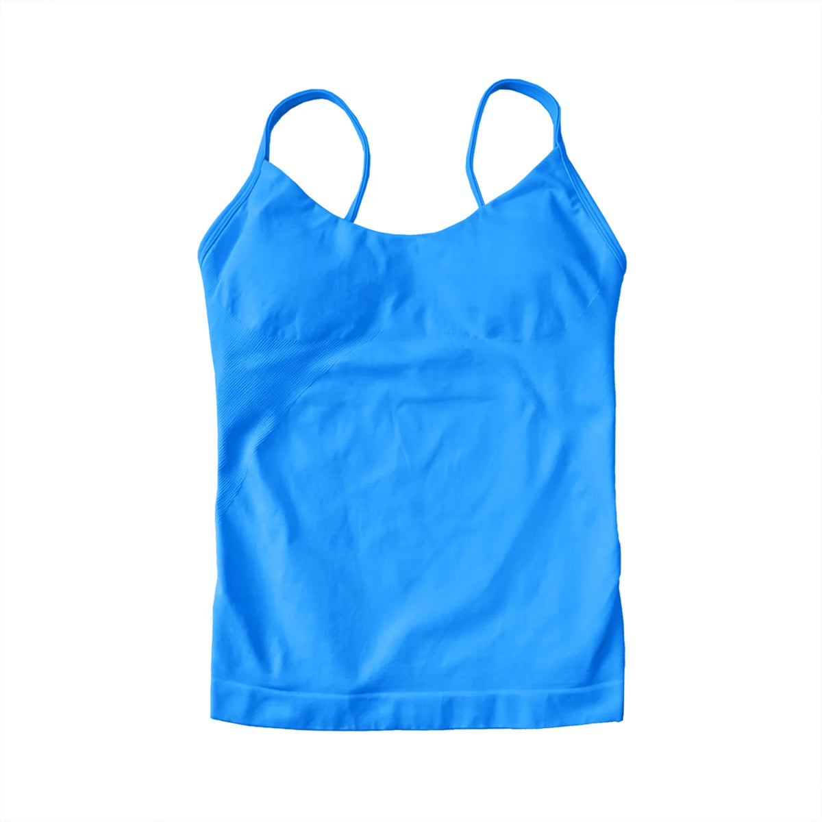 NCLAGEN Women's Pilates Tank Top Gym Clothes Yoga vest with built in bra Thin Strap Seamless Fitness Sportswear Workout Tops