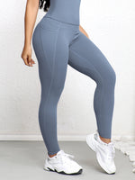 Super Soft Sports Leggings With Pockets For Women High Waisted Workout Yoga Running Push Up Gym Fitness Tight Pants Women's
