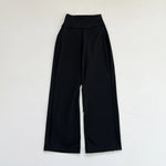 Autumn High Waisted Wide Leg Pants Sweat Absorbing Breathable Sports Fitness Leisure Yoga Pants Loose Floor Pants for Women