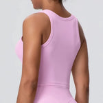 Women's Yoga Vest Shockproof Fixed Cup Beauty Back Yoga Top Outdoor Sports Running Fitness Vest