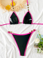 Shiny Colorful Sequins Diamond Bikini Women Swimsuit Female Swimwear Two-pieces Bikini Set Bather Bathing Suit Swim Beach Wear
