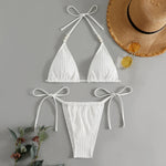 Sexy White Micro Bikini Women Swimsuit Swimwear Triangle Biquini Thong Bikinis Set White Swimming Female Bathing Suits Beachwear