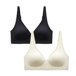 2Pcs/Set Seamless Bras for Women Non-wire Invisible Deep V Bralette Female Push Up Bras Underwear Sexy Lingerie