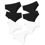 7Pcs/Set Panties Women Seamless Underwear High Rise Briefs Female Underpants Solid Color S-XXXL Sexy Lingerie Comfort Intimates