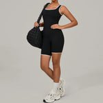 Women's Sports Jumpsuit Yoga Fitness Combination Lift Buttocks Bare Back High Elasticity Gym Sexy Sports Jumpsuit Gym Romper