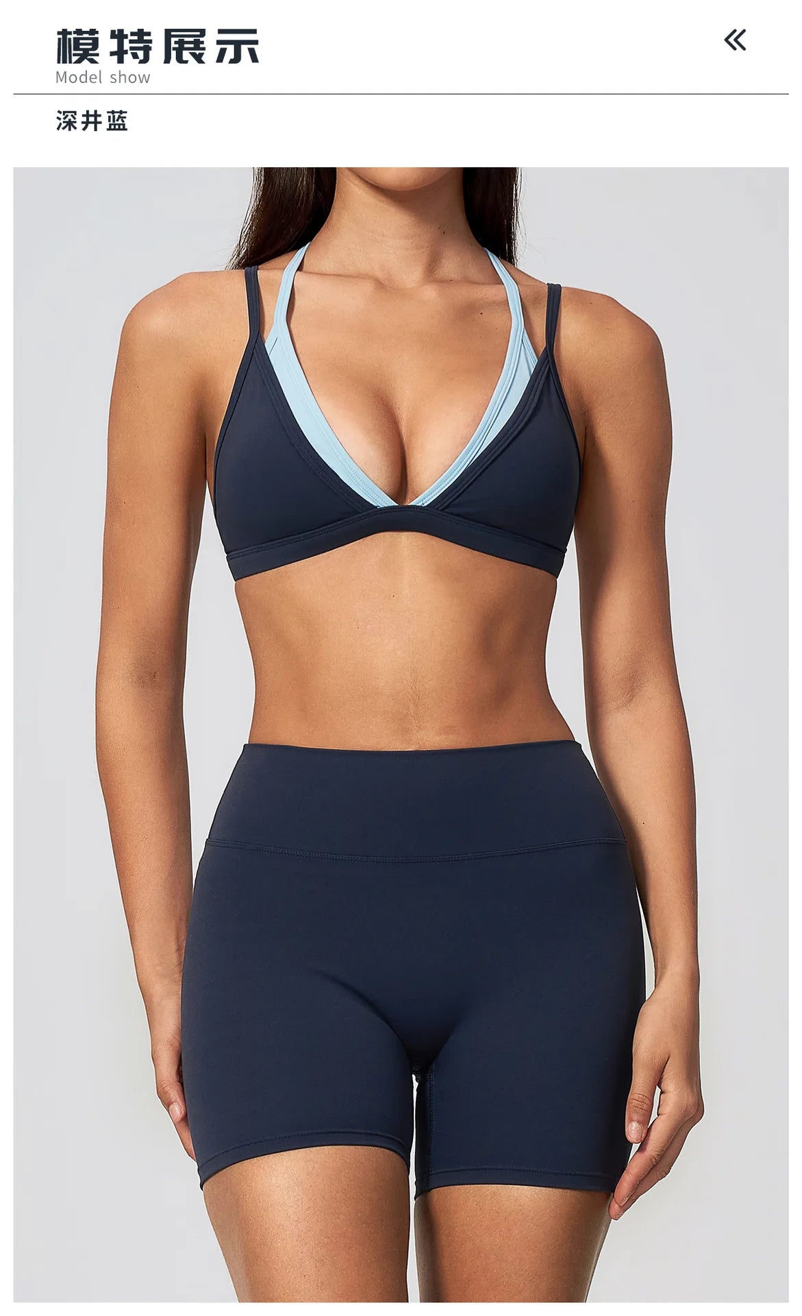 Women 2PCS Yoga Suit Double Strap Shockproof Sports Bra High Waist Tigh Short Fitness Suit Gym Running Leggings Tracksuits