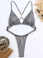 Extreme Mini One Piece Swimsuit Women G String Shiny Swimwear Female Micro Thong Monokini Bather Backless Bathing Suit Swim wear