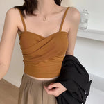 Women Tank Crop Top Sexy Bra Tops Seamless Underwear Female Crop Top Wireless Lingerie Padded Camisole Intimate
