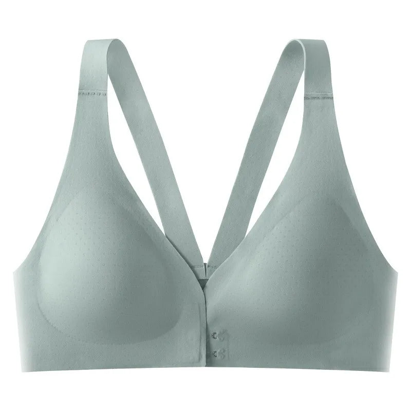 Front Closure Push Up Bra Seamless Underwear Women's Bras Without Steel Ring Gathers Non-wire Bra Beauty Back Sexy Lingerie