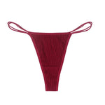 Low Waist Traceless Briefs Double Layered Thin Waistband Panties Comfortable Solid Color Sexy Cotton Sports Fitness Thong 2025