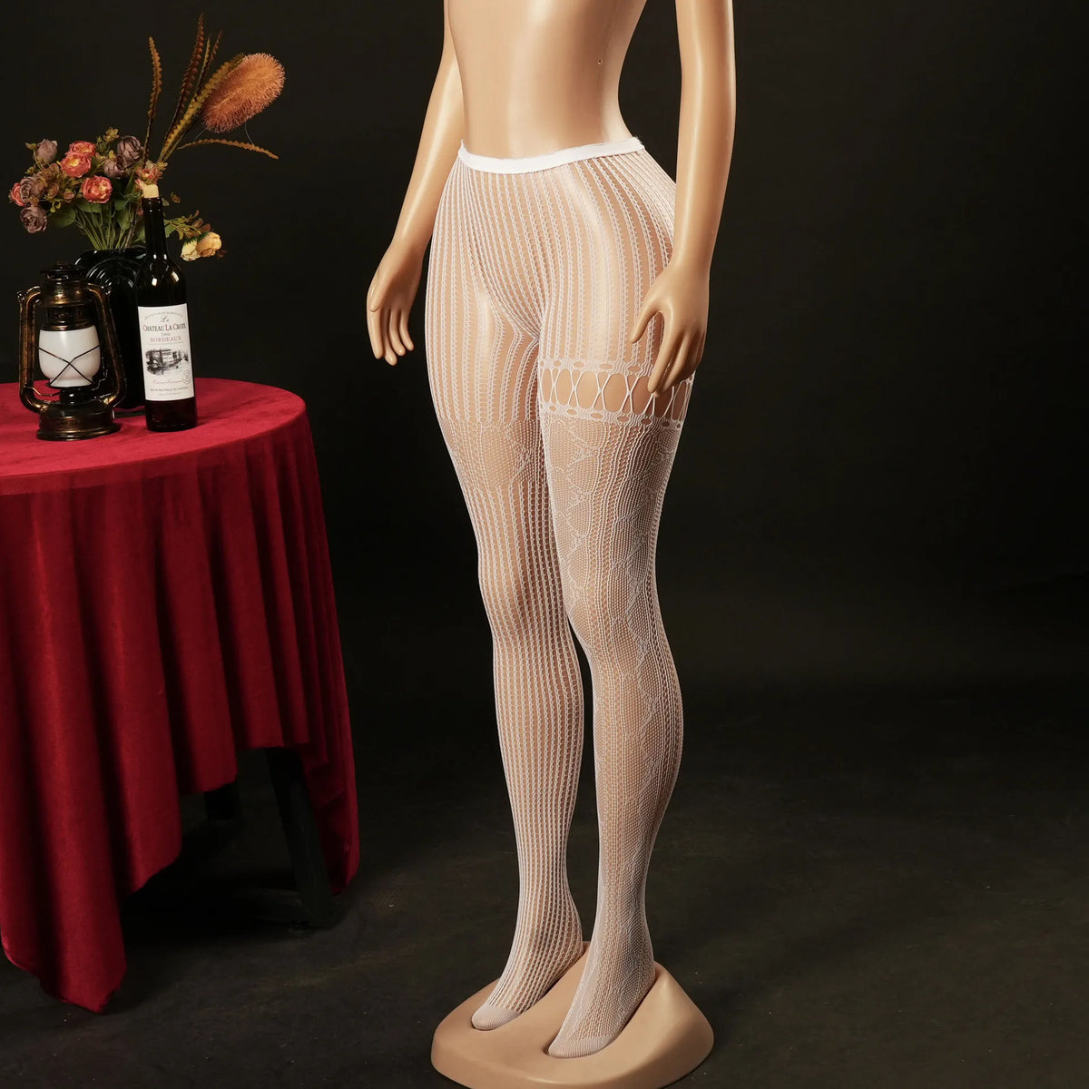 Leggings Lace Fishnet Stockings High Socks Sexy One-piece Pantyhose Striped Jacquard Tight-Fitting Solid Color Pantyhose YMWS