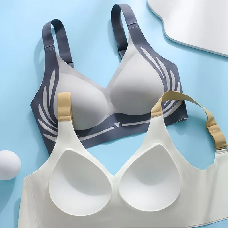 Push-Up Seamless Bras For Women Anti-sagging Non-wired Bra Anti-Spill Side Support Sexy Lingerie Adjust Straps Underwear M-4XL