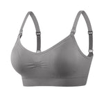 Nursing women's Wire-free Front Buckle Pregnant Bra Plus Size Nursing Adjustable Push-up Bra Underwear Plus Up