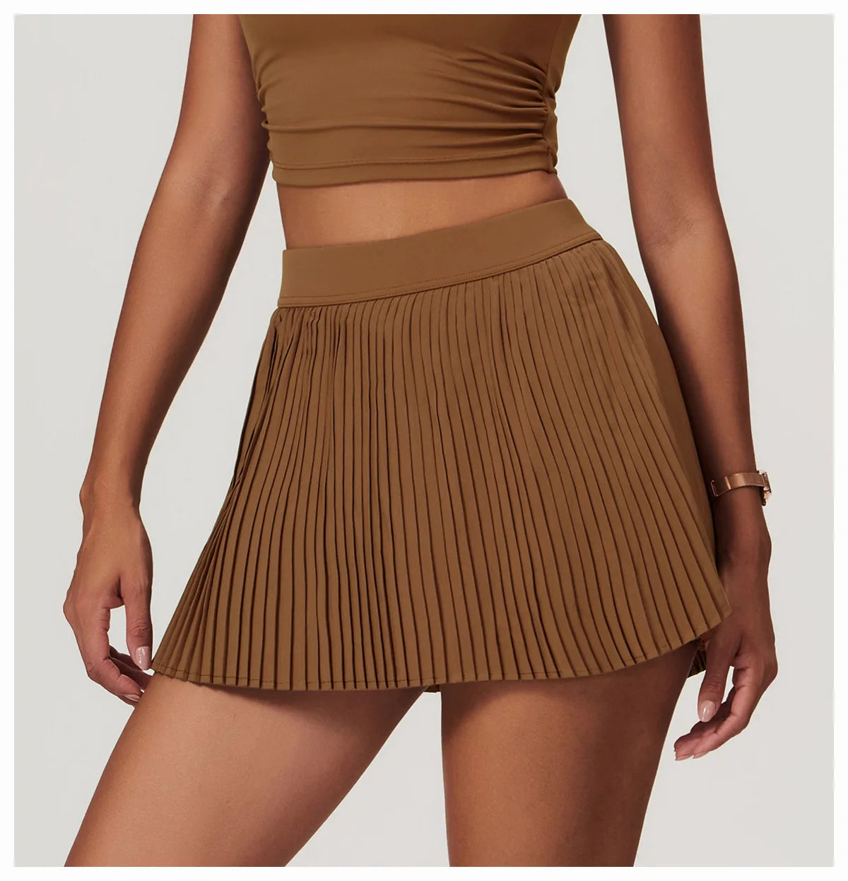 Golf Tennis Skirts with Pocket Women Gym Running Pleated Skorts Outdoor Sports Fitness Slim Shorts High Waist Yoga Golf Skirt
