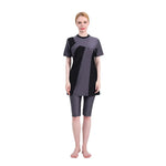 Muslim Swimsuit Burkini with Hijab for Women, Islamic Bathing Suit, Modest Plain Clothing, Swimwear for Muslim Swimming