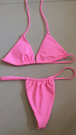 Sexy Thong Bikini 2024 Women Swimsuit Female Swimwear Micro Bikinis Set Brazilian Beach Wear Bathing Suit Biquini Neon Yellow