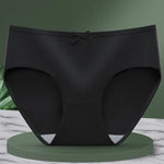 1 Pack Classic Daliy Panties Women Breathable Soft Low-waist Briefs Solid Color Ladies Comfort Underwear M-XL