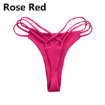 Women Cross Strap Swimwear Sexy Bikinis Bottom Fashion Swimsuit Bikini Panties Cheeky Thong Bikini Bottoms Swim Trunks