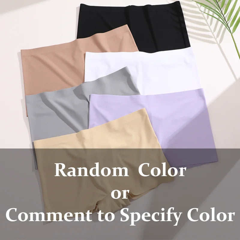3Pcs Women's Seamless Panties Sports Boxer Underwear Female Solid Color Comfortable Briefs Cozy Lingerie Intimate Underpant S-XL