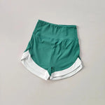 High Waist Women's Yoga Fitness Shorts Breathable Casual Pants Lifting Buttocks Contrasting Color Buttocks Yoga Pants