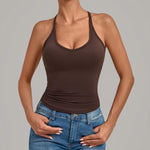 Yoga Tank Top Woman's Breathable Sports Underwear Gym Fitness Vest Shockproof Push-up Runnings Bra Female Yoga Workout Underwear