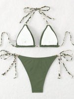 2026 String Triangle Bikini Women Sexy Swimwear Female Halter Swimsuit Solid Bathers Bathing Swimming Swim Suit Beachwear