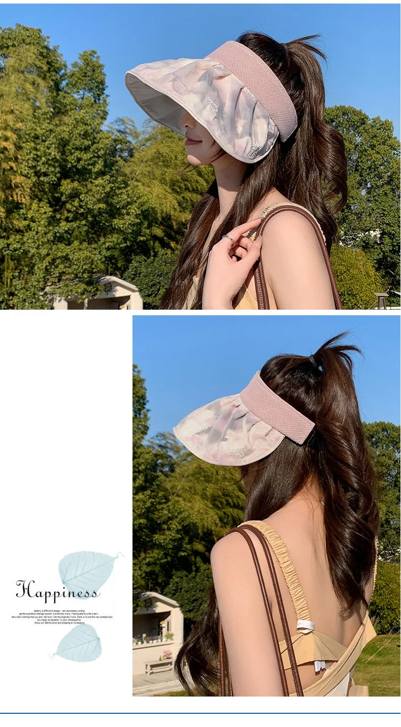 Summer empty top sun hat outdoor sports sun protection hat casual sun hat