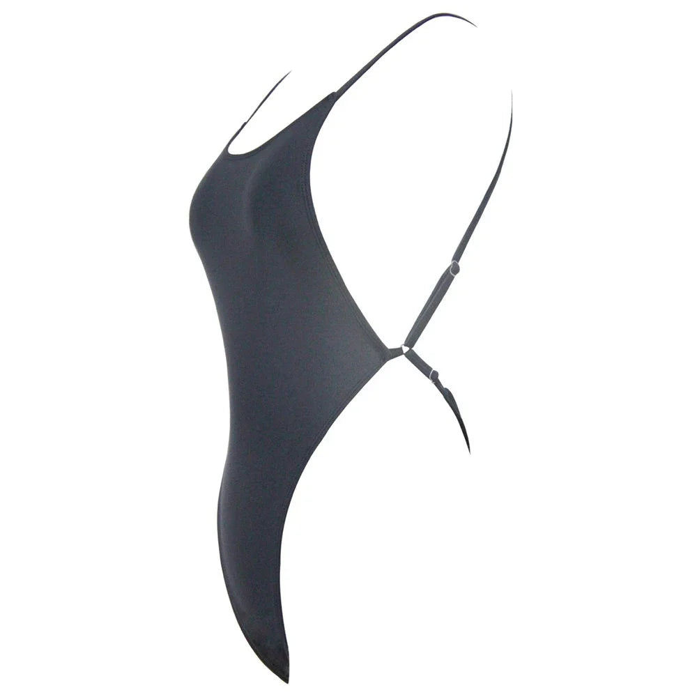 Extreme Mini Micro String Backless Women Swimwear One Piece Swimsuit Female High Cut Monokini Thong Bathing Suit Swim Beachwear