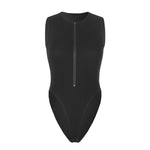 Zipper Bodysuit Sexy Bodysuit Women's Fashion Bodycon Body Basic Top Sleeveless Summer Bodysuit Jumpsuit One Piece