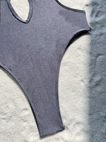 sexy push up glitter grey backless swimsuit one piece underwire hollow bikini swimwear bodysuits women biquini bathing suits