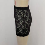Sexy Hollow Out Crochet Knitted Tunic Beach Cover Up Cover-ups Beach Dress Beach Wear Beachwear Mini Skirt Female Women K6587