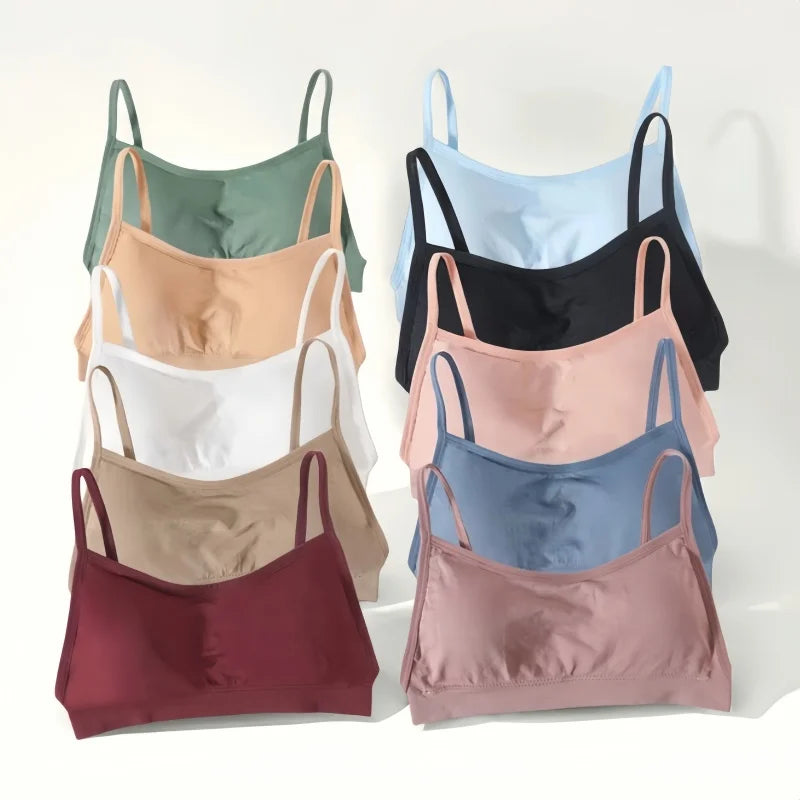 Women Seamless Bras Women's Bra Top Female Underwear Sexy Lingerie Removable Pad Bandeau Backless Fitness Top Wireless Bralette