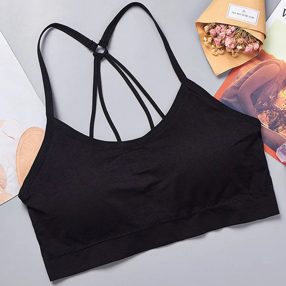 Women’s Breathable Seamless Sports Bra Push Up Gym Fitness Yoga Top High Impact Workout Activewear