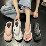 Thick Sole Wedges Flip Flops For Women 2025 Summer ClipPlatform Sandals Woman Non-slip Beach Slippers Girls Outdoor Slides