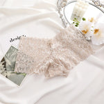3Pcs Women Lace Boyshort Panties Low-Rise Sexy Underwear Trendy Floral Underpants Female Sexy Boyshort Panties Ladies Lingerie