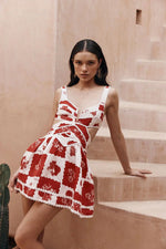 Sweet And Spicy Flower Print Mini Dresses Women Sexy Hollow Out Backless Sleeveless Short Dress Fashion Spaghetti Strap Vestidos