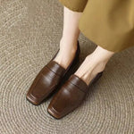 Style Spring Autumn Versatile British Style Flat Shoes Women's Vintage Leather Pumps High Heel Shoes Summer Season 2026