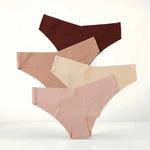1Pack Women Low-Rise V-Front Ice Silk Seamless Briefs Panties Invisible No Lines Underwear Summer Soft Sexy Lingerie XS-XL