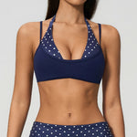 Sexy Striped Yoga Bra Women's Breathable Shockproof Fitness Sports Underwear Running Push Up Tank Top Female Gym Sports Yoga Top