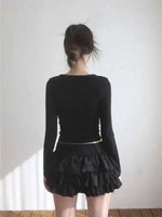 Sweet And Spicy Ballet F-length Skirt With Elastic Waist And Lace Hem Flared Cake-aped Ort Skirt For Young Women 8PO5