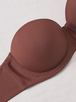 5Pcs Half Cup Solid Women Bra Detachable Straps Push up Brassiere Invisible Anti Slip Strapless Bandeau Bra