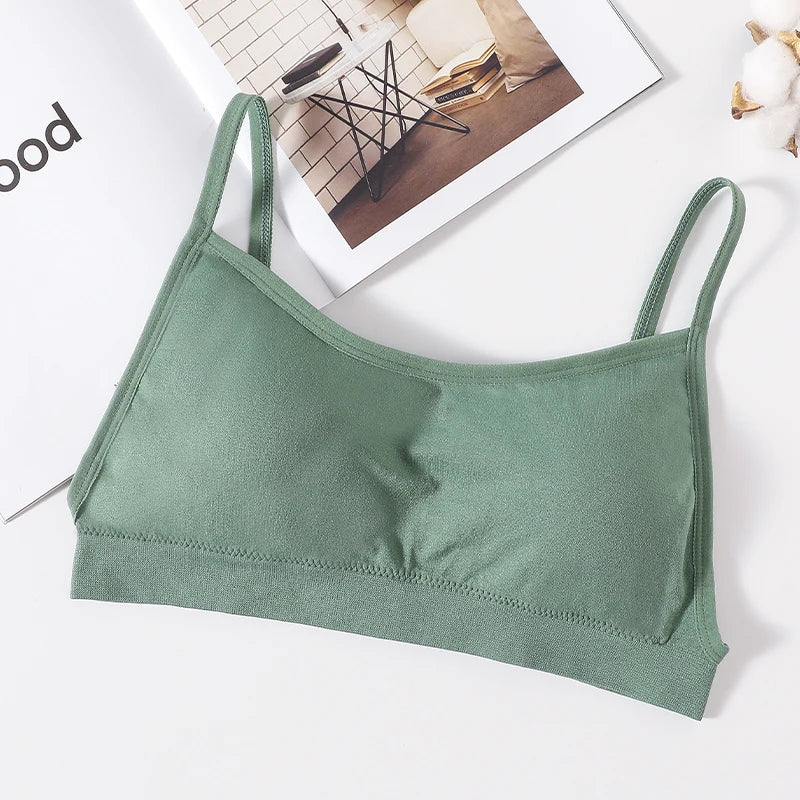 Women Seamless Bras Women's Bra Top Female Underwear Sexy Lingerie Removable Pad Bandeau Backless Fitness Top Wireless Bralette
