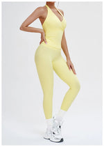 2 Pieces Sportswear Women Yoga Set Gym Clothes Fitness Set Outfit Outdoor Long-Sleeved Shirt Tracksuits Sports Bra Gym Leggings
